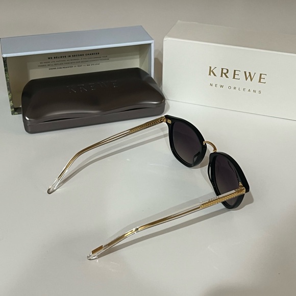 KREWE Black and Gold Sunglasses main image 5